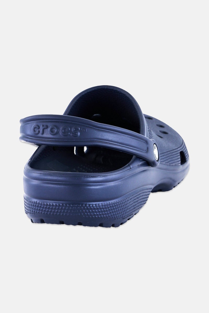 crocs Men Slingback Roomy Fit Classic Clogs, Navy - Image 3